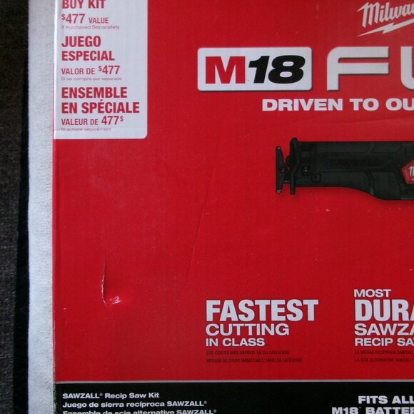 Milwaukee M18 Sawzall Reciprocating Saw Kit - New in Box - Picture 5 of 9